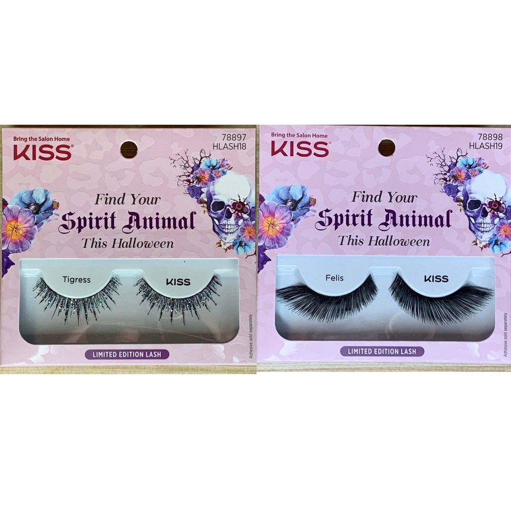 Kiss Spirit Animal Halloween EyeLashes Tigress Felis Limited Edition 2PK